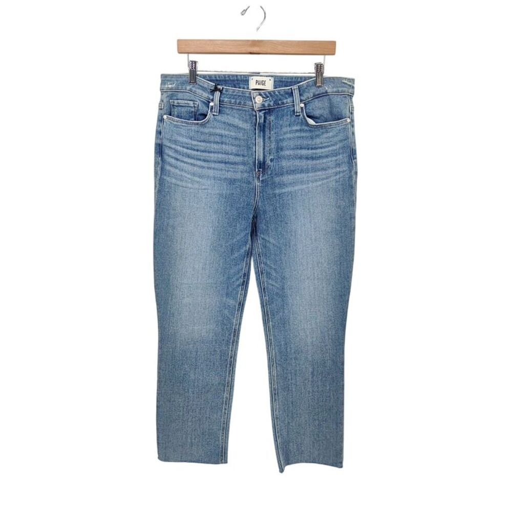 Paige Colette Crop Flare Jeans Blue 32